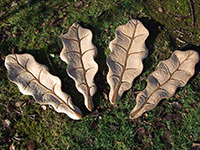 Oak leaf platters